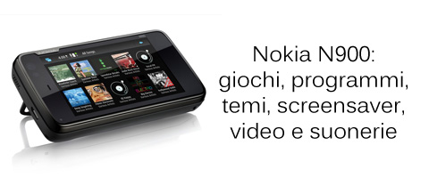 nokia n900 giochi programmi video screensaver suonerie