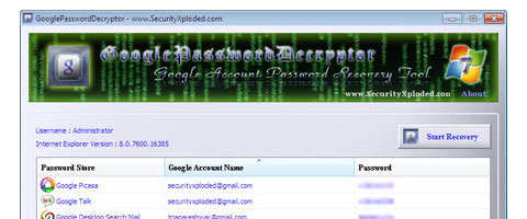 Google-Password-Decryptor