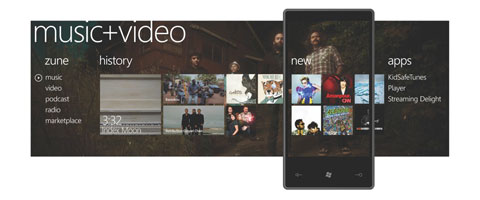 Windows Phone 7 Musica e video