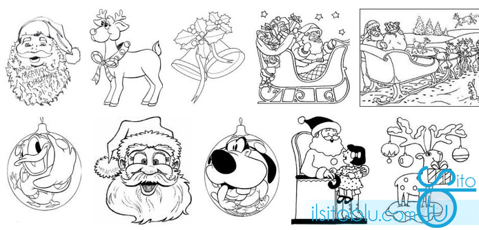 Disegni Di Natale Da Colorare Disney.Disegni Di Natale Per Bambini Da Colorare E Stampare Il Sito Blu