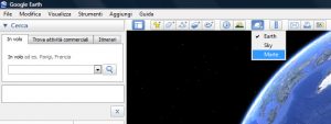 Selezionare Marte in Google Earth