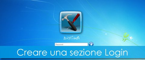 Creare una sezione login
