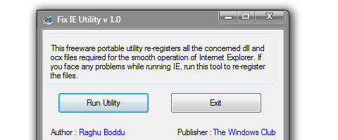 fix ie utility