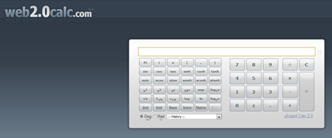 Web 2-0 scientific calculator