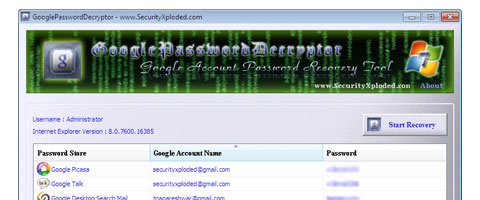 Google-Password-Decryptor