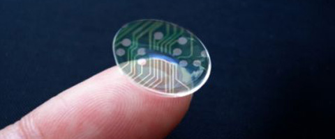 opto-electronic contact lenses