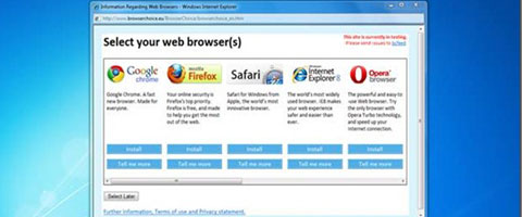 Ballot screen ufficiale di Windows 7