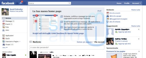 Nuova grafica Facebook