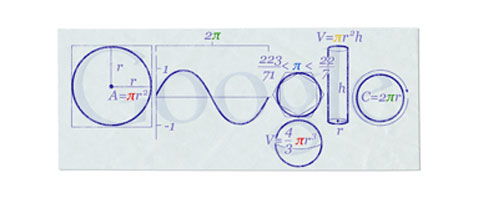 Giorno di Pi Greco - Doodle Google