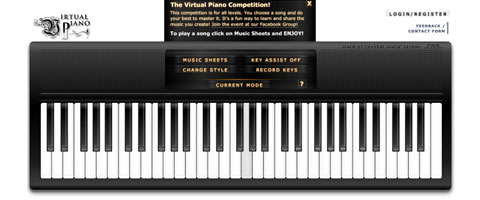Virtual piano