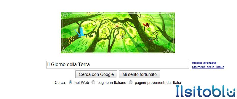 Il Giorno della Terra logo Google