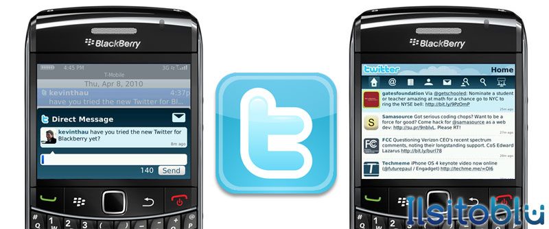 Twitter per BlackBerry