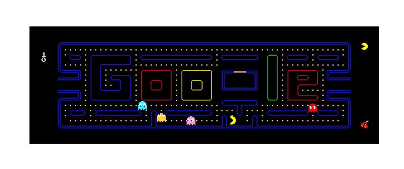 Google logo Pac-Man