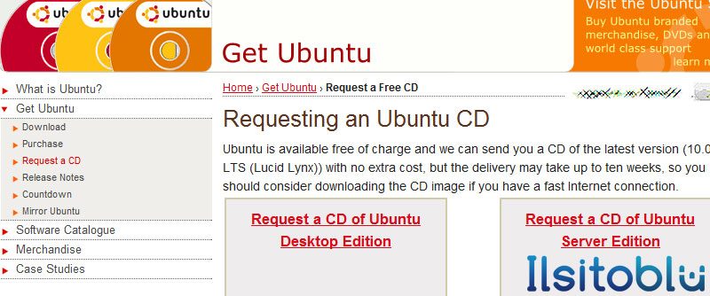 Richiedere il CD di Ubuntu 10.04 Lucid Lynx