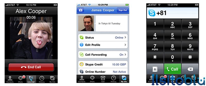 skype 2.0.1 per iphone