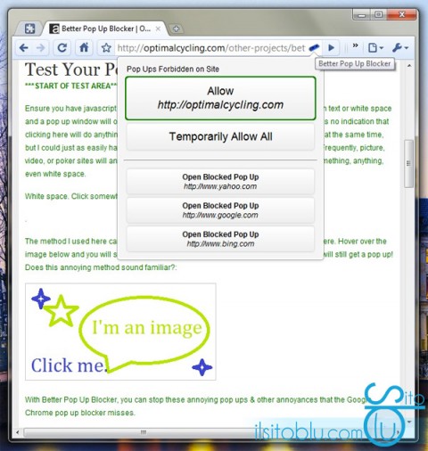 Better pop-up blocker