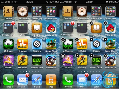 cancellare applicazioni iphone