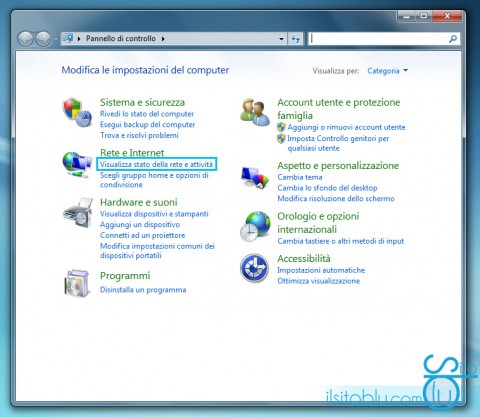 Pannello di controllo Windows 7