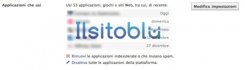 applicazioni che usi facebook