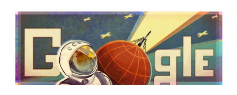 Yuri Gagarin logo google